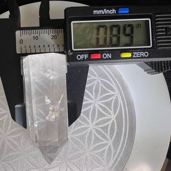 Clear Quartz Crystal Obelisk Meditation Tower (#3) - Picture 12 of 14